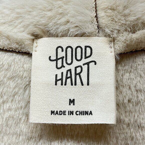 Good Hart Medium Women's Faux Suede Drape Brown Front Vest Lined Soft Comfy - Picture 5 of 8